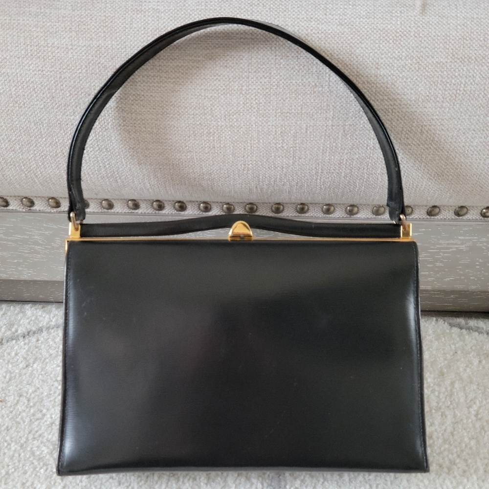 Vintage black shoulder bag for The May Co